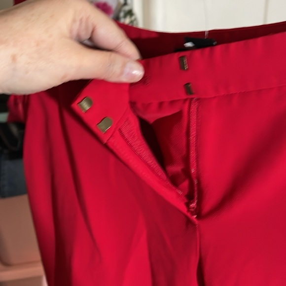 NWOT WHBM RED ANKLE PANT SZ 10R - Picture 7 of 8